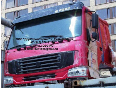 Кабина H2 красная со спальником HOWO (ХОВО) HW76 фото 1 Нижневартовск