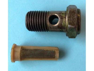 Болт пустотелый М14 с фильтр-сеткой (штуцер топливный) H HOWO (ХОВО) 90003962612 фото 1 Нижневартовск