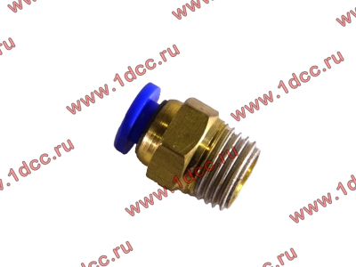 Фитинг (бронза, прямой, П конус 10) d-6 HOWO (ХОВО)  фото 1 Нижневартовск