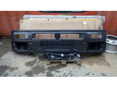 Бампер SH F2000 черный двойной металлический SHAANXI / Shacman (ШАНКСИ / Шакман) 81.41610.4114 фото 1 Нижневартовск