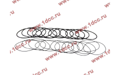 Кольцо уплотнительное гильзы цилиндра (комплект 12 тонких и 12 толстых) двигатель TD226B6G фото Нижневартовск